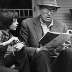 Atticus Finch and daughter in To Kill a Mockingbird