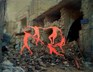 Syrian artist Tammam Azziz using Matisse's "The Dancers"